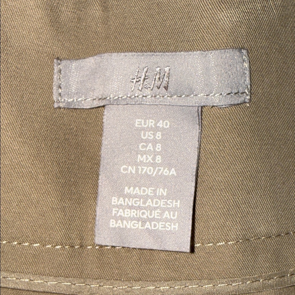 Ladies H&M Shorts US 8 Biege Worn - Picture 7 of 8